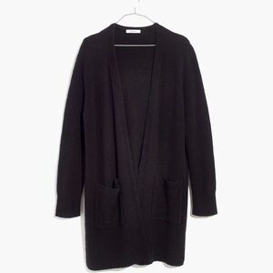 Madewell Black Open Fuzzy Cardigan